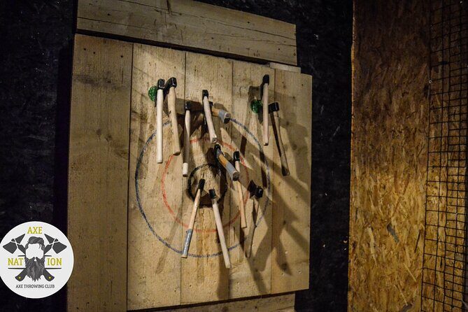 Axe Throwing Krakow in Axe Nation - best club in Poland - Your Axe Nation session: medieval cellar, modern safety