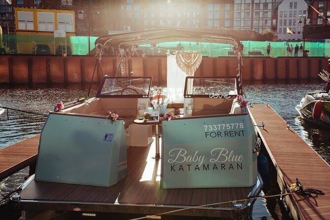 Boat Tour in Gdańsk – Explore the Historic Motława River - How Katamaran Baby Blue Works for a First-Time Gdańsk Water Ride