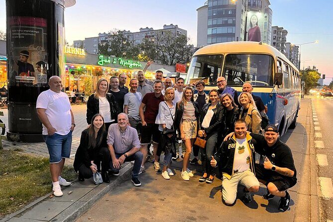 ''Cheers on wheels''- Vodka tasting tour by Retro Bus - A 7:00 pm retro-bus hop through four Warsaw bars