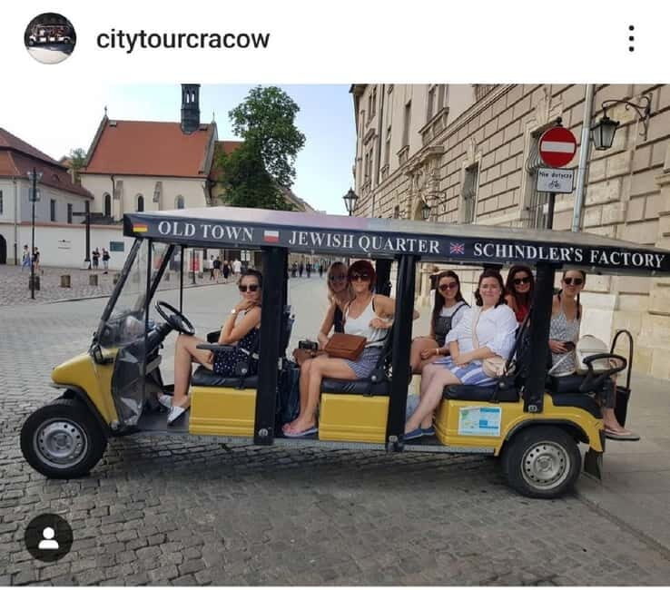 City Tour Cracow golf car plus Cruise on the Vistula River. - Podgórze, the ghetto memorial spots, and Oscar Schindler’s factory area