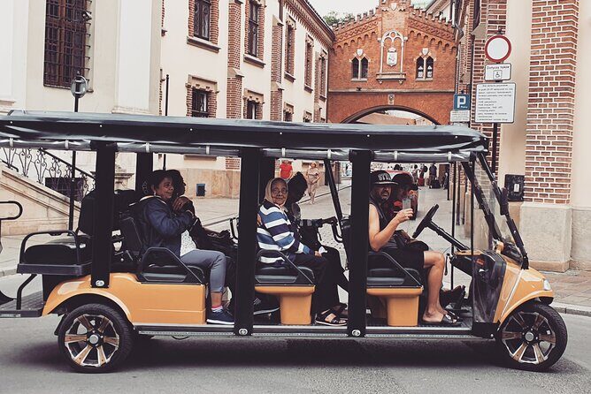 Cracow guided Full tour by Golf Cart-Family Discount - Plac Bohaterów Getta: Empty Chairs and a Meaningful Photo Moment