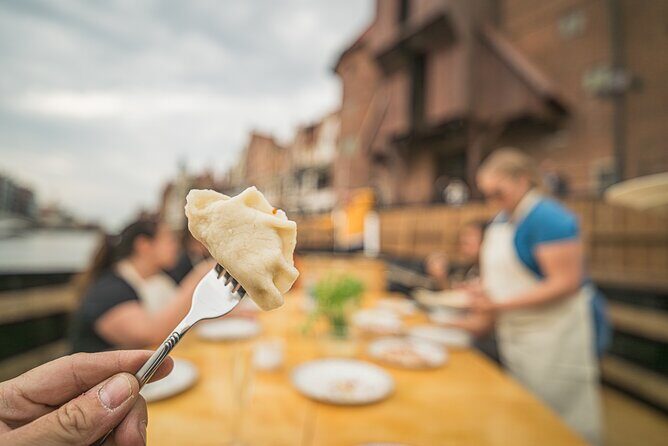Culinary Cruises Pierogi Tasting Motława - Gliding past the Gdańsk shipyard and the pontoon bridge