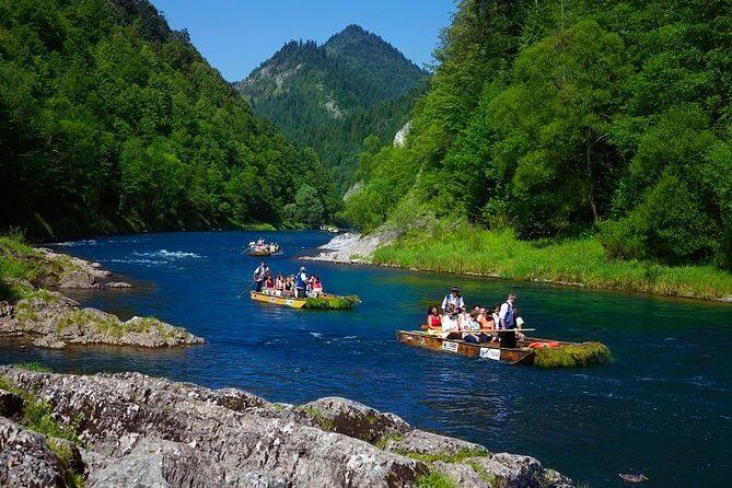 Dunajec River Gorge from Krakow - English on the raft and at the castle: plan for varying narration