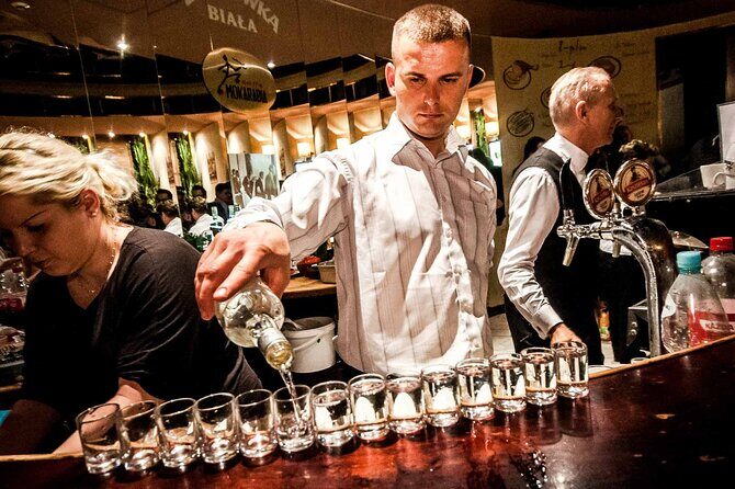 Evening Warsaw - pub and history tour with hotel pickup - Nowy Świat and the Bar Pavilions: First Vodka Shot, Local Energy
