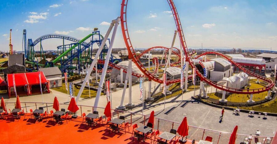 From Krakow: Energylandia Amusement Park Ticket & Transport - A park built for one full day: zones, scale, and timing