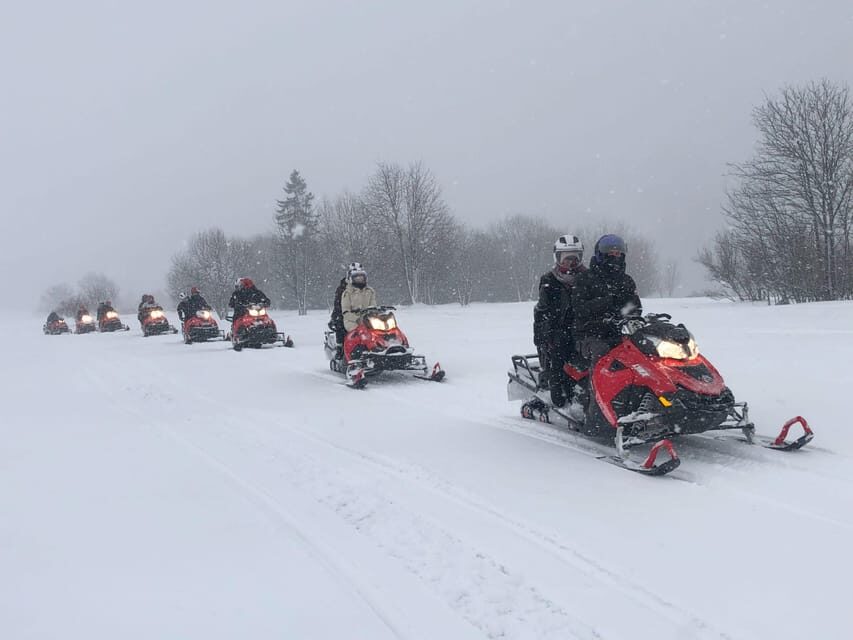 From Krakow: Zakopane Snowmobile NIGHT Ride, Bonfire, - Snowmobile safety briefing: how they set you up for the ride