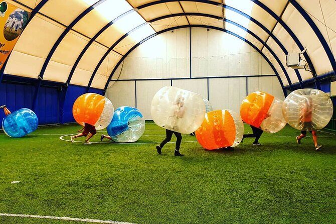 Gdansk: Bubble Football with Hotel Transfers - The Private Session Advantage for Bachelor Parties and Friends