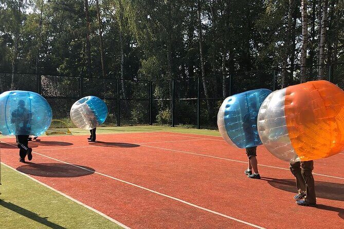 Gdansk: Bubble Football with Hotel Transfers - Hotel Transfers: The Practical Magic Trick