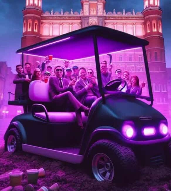 Gdansk: NO LIMIT BEER City Tour by Golf Cart Private/Shared - Old Town essentials: churches, gates, and the Royal Route feel