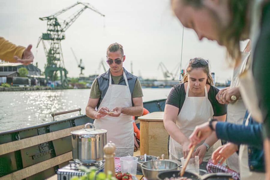 Gdańsk: Shipyard and Port Cruise with Pierogi Tasting - Boat comfort, safety, and weather reality in Gdańsk