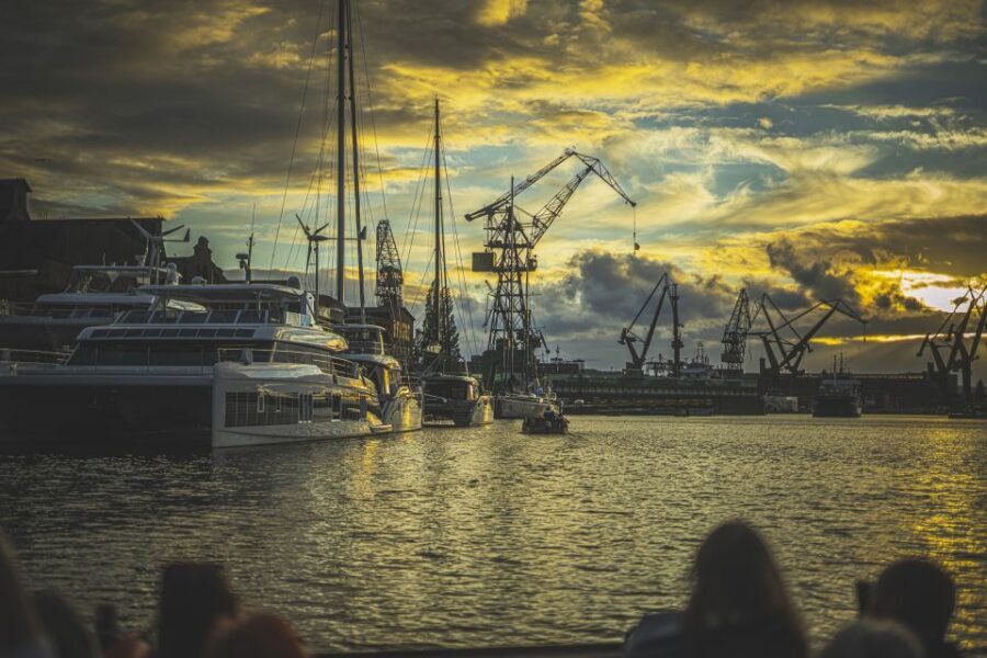 Gdańsk: Sunset Cruise on a Historic Polish Boat - Start at Dokowa and watch Gdańsk change with the light