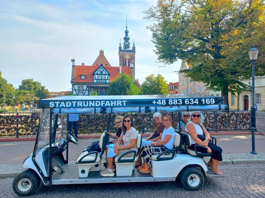 Gdansk: Top Unlimited Beer & Highlights Tour by Golf Buggy - Great Harbor Crane: One Medieval Machine With Big Meaning