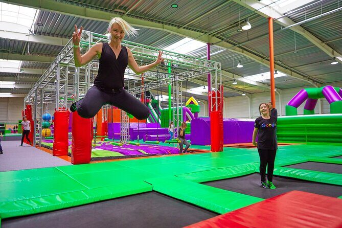 GOjump MEGAPARK Kraków-Sikorki - 1 hour Trampoline Park ticket - Inside the park: the attractions that keep an hour from dragging