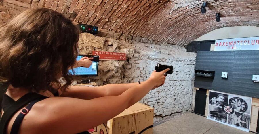 Krakow: Axe Mate Club Shooting Range Entry Ticket - What you shoot: CZ 75 P-07 Duty pistol details