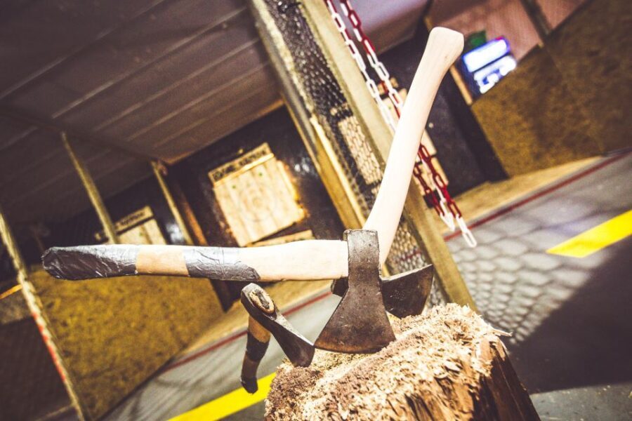 Kraków: Axe-Throwing in Axe Nation, the First Club in Europe - Price and value: $100 per group up to 5