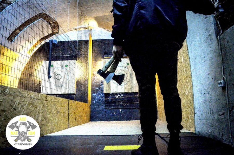 Kraków: Axe-Throwing in Axe Nation, the First Club in Europe - Location check: Grodzka 46 in Kraków’s basement