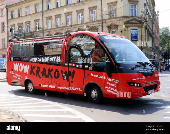 Krakow City SightSeeing hop on hop off bus and city game - City Teleport in Old Town: making sightseeing feel like a game