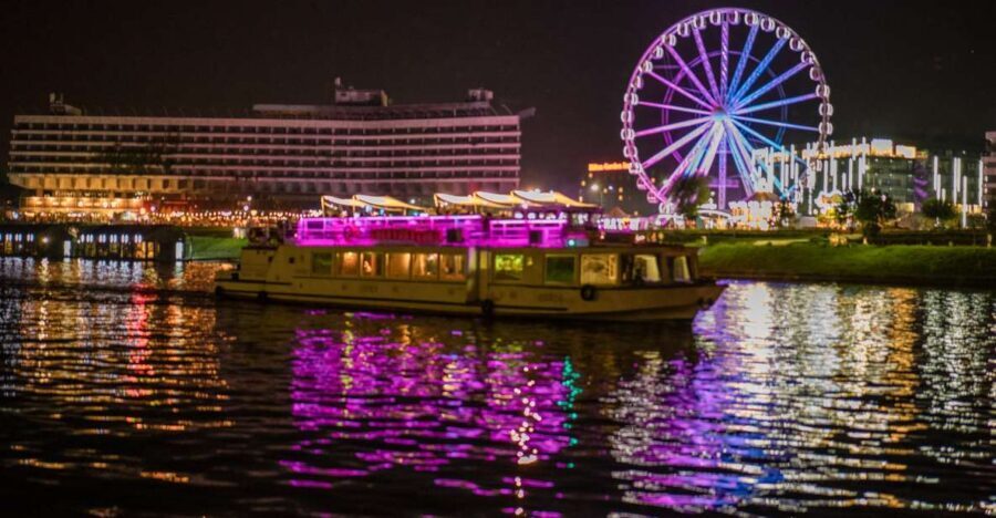 Kraków: Evening or Night River Cruise - Boarding setup: decks, blankets, and the bar you’ll likely use