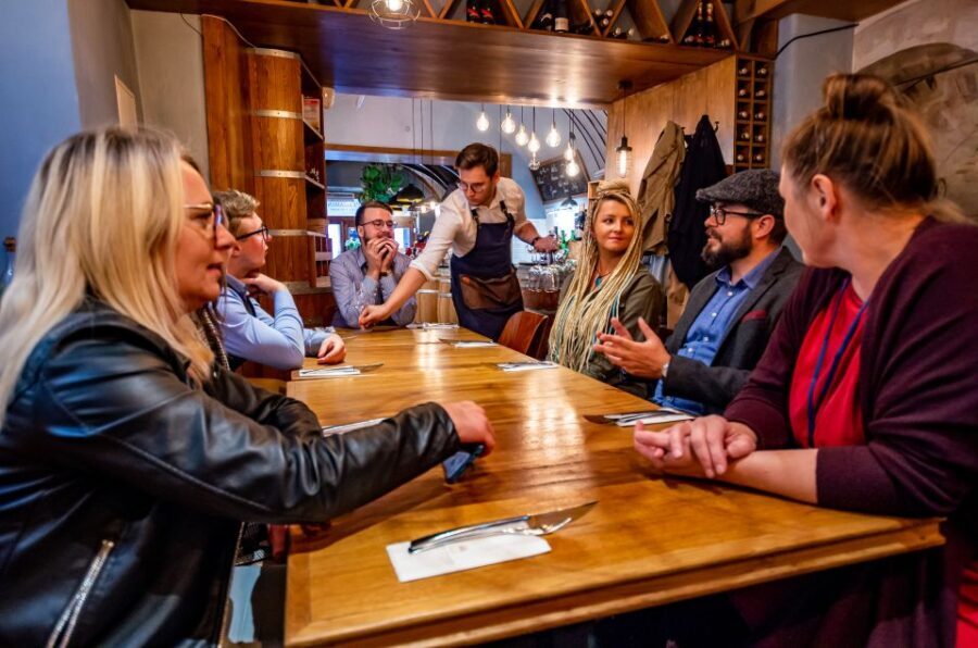 Krakow: Guided Wine Bar Tour with Tastings and Snacks - A First Sip in Winosfera: how the 4-hour flow works