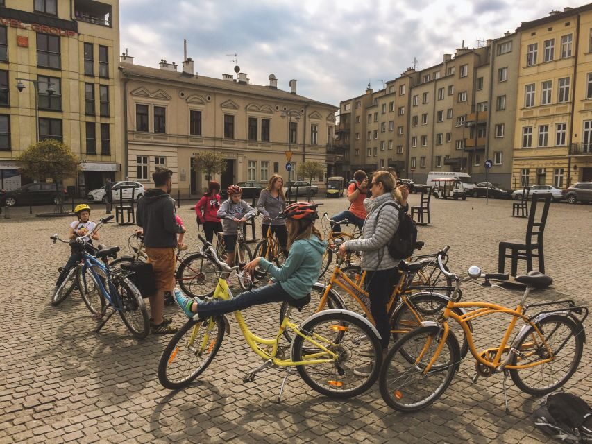Krakow: Highlights of Krakow Bike Tour - Small Group - Starting under the Adam Mickiewicz Monument (and how to find your blue bike)