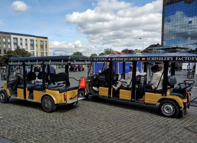 Krakow: Jewish Quarter and Ghetto Sightseeing Golf Cart Tour - From neighborhood to wartime sites: what you’ll see in the ghetto area