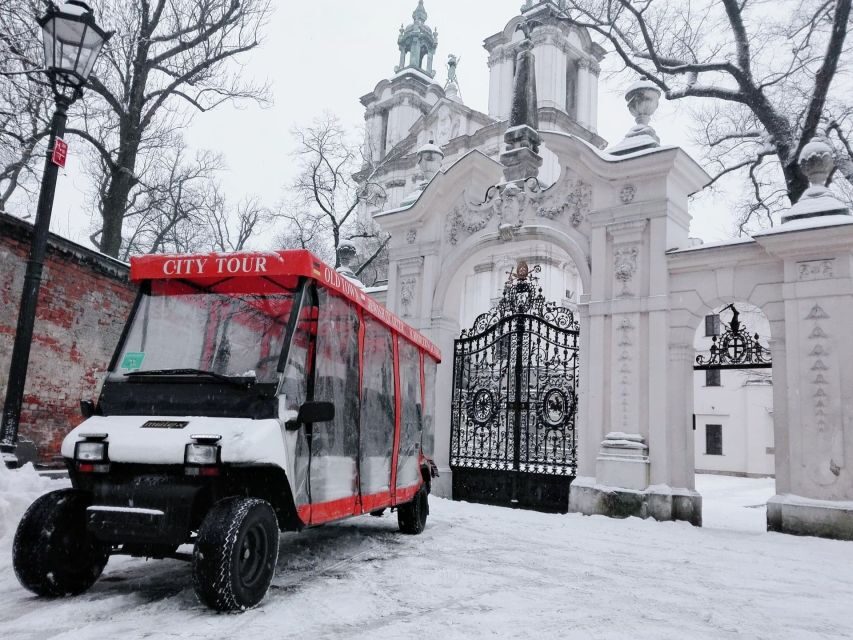 Krakow: Jewish Quarter and Schindler Factory by Golf Car - From plac Jana Matejki 2 to the K+R Kiss and Ride pickup