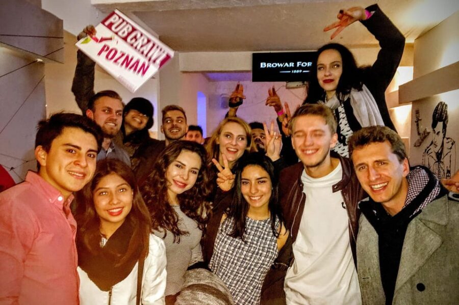 Poznan: Pub Crawl with Free Club Entry - First bar energy: discounts and the warm-up games
