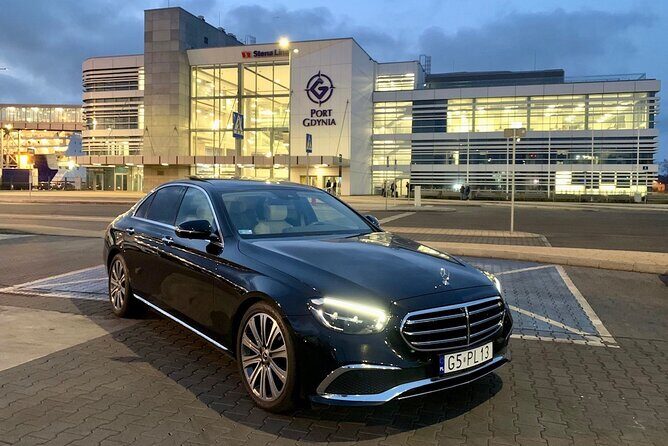 Private Airport Transfer (GDN) to City Center Gdansk (1-3 PAX) - The Mercedes E-Class Ride: Comfort, Water, and Wi‑Fi