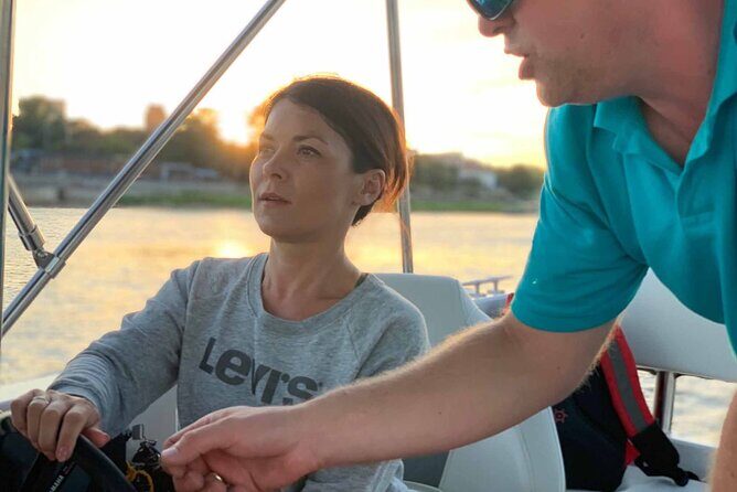 Private Cruise on Vistula in Warsaw for 4 with our Helmsman - National Stadium to the Warsaw Mermaid: Seeing Warsaw’s Icons From the River