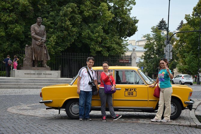 Private Tour: Warsaw City Sightseeing by Retro Fiat - Old Town and Castle Square: rebuilt after war, meant for looking up