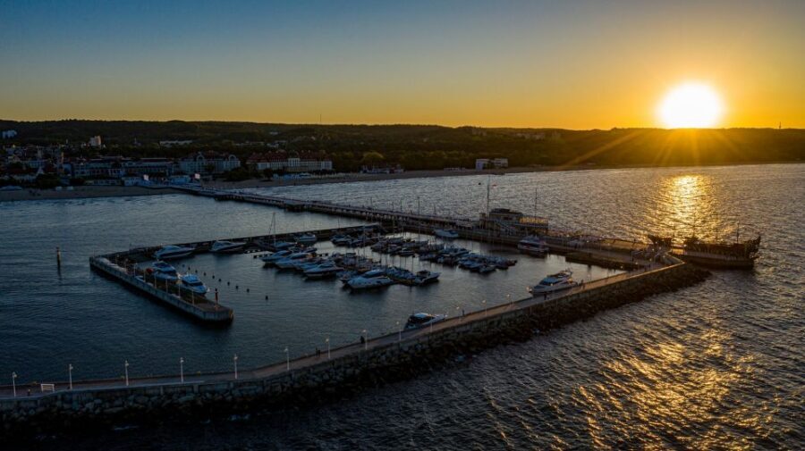 Sopot: Sunset Yacht Cruise with Welcome Drink - Price and Value at $44 (plus the summer pier ticket)