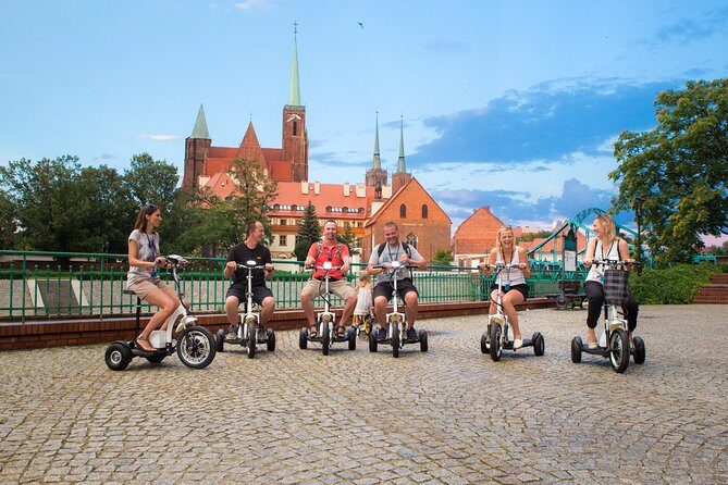 The Classic E-Scooter (3 wheeler) Tour of Wroclaw - everyday tour at 6:00 pm - Touring Wrocław by E-Scooter at 6:00 pm: fast orientation with real context