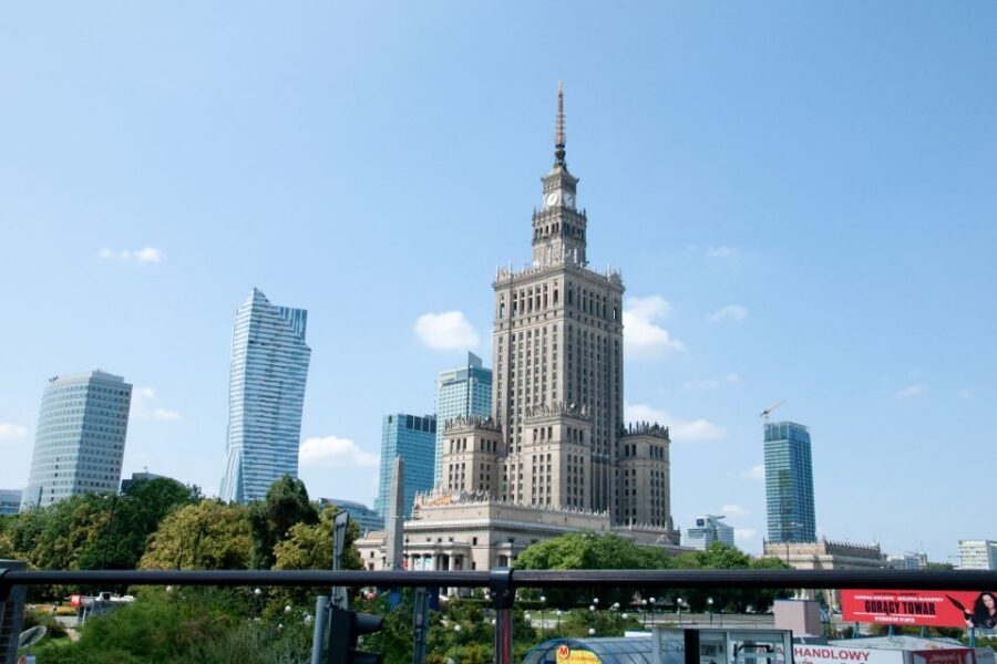 Warsaw: City Sightseeing Hop-On Hop-Off Bus Tour - First Stop: Palace of Culture and Science views without the guesswork