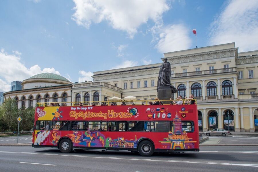 Warsaw: City Sightseeing Hop-On Hop-Off Bus Tour - Red Route Highlights: Grzybowski, Science, Stadium, and Praga