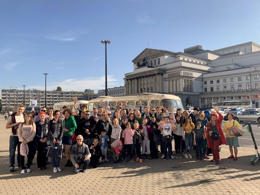 Warsaw: Highlights Guided Retro Bus Tour - Old Town on foot: Sigismund’s Column to the Barbican