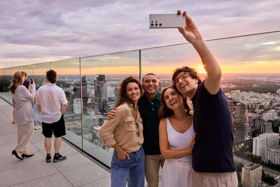 Warsaw: Highline Warsaw Entry With 360° Views & Rooftop Bar - Varso Tower at 230 meters: the 360° view setup