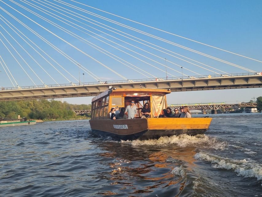 Warsaw: Vistula Cruise - Onboard comfort: two decks, blankets, and power for phones