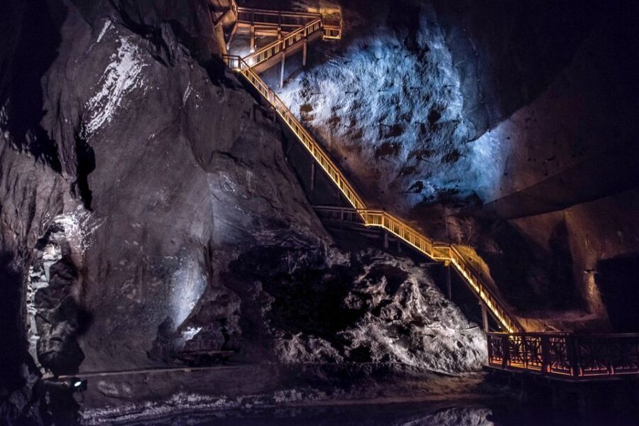 Wieliczka Salt Mine Tour Including Hotel Pick-Up - Guided Tour Route: Salt Carvings, Statues, and Working-Mine Details