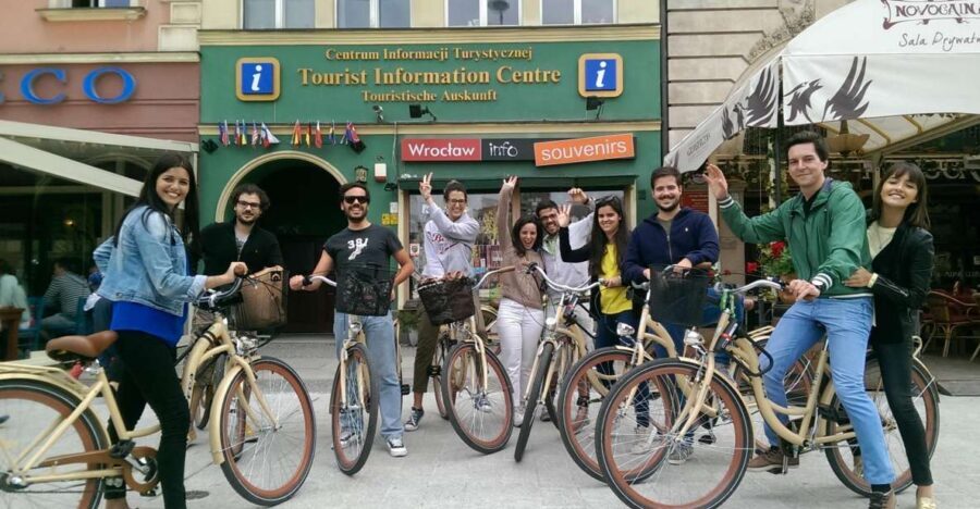 Wroclaw: 3-Hour Bike Tour in English or Polish - Civic landmarks and monuments: University, Ossolineum, Swordsman, and old prisons